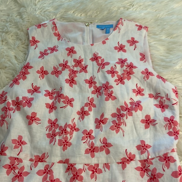 Beautiful Draper James 100% Lien Dress it’s size 10 color white - Picture 11 of 16